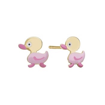 Aagaard Forgyldt sterling sølv Ørestikker, Duckling